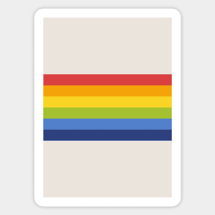 Retro Rainbow Stripe Sticker